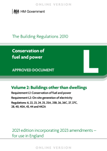 Approved Document L  Vol2 other than dwellings 2023