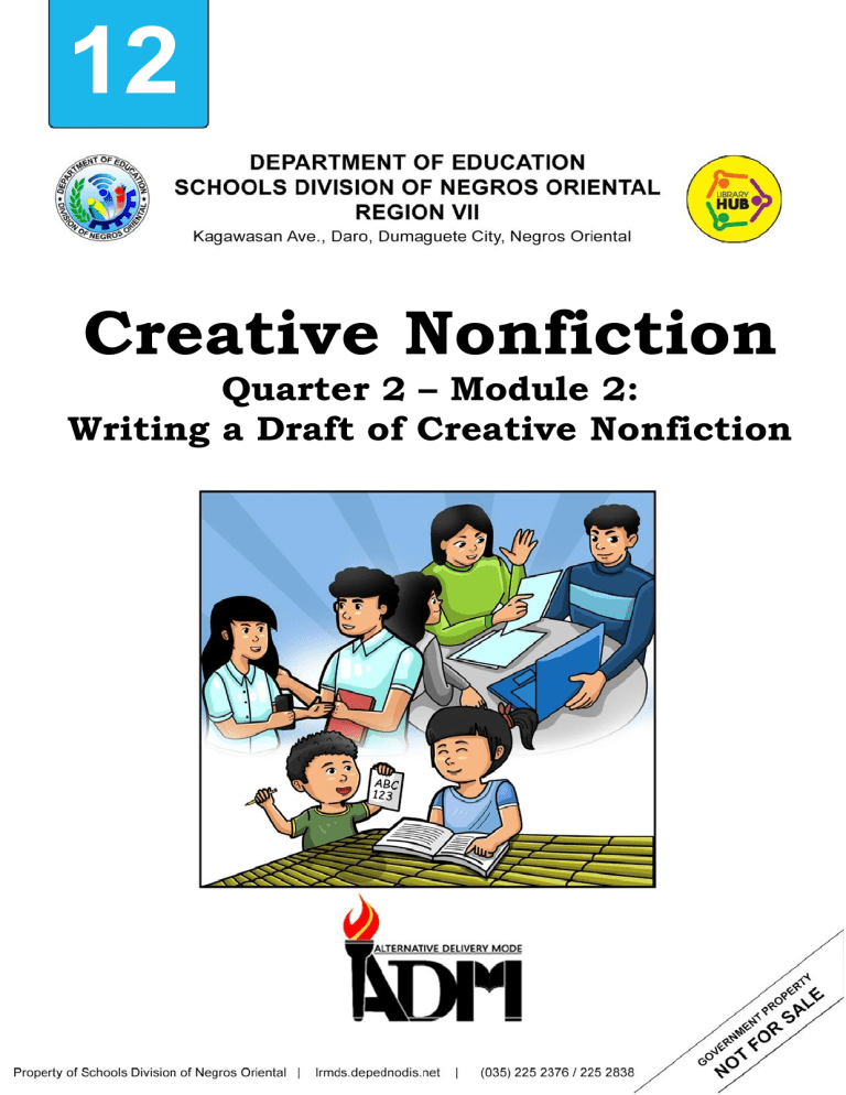 creative writing quarter 2 module