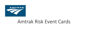 Amtrak Risk Event Cards