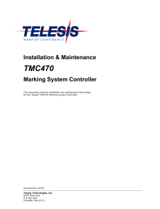 TMC470 Installation & Maintenance (34701)