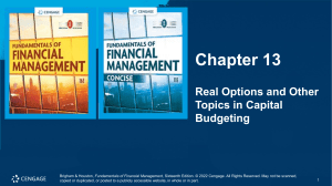 Real Options in Capital Budgeting