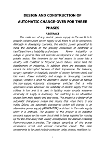 DESIGN AND CONSTRUCTION OF AUTOMATIC CHANGE-OVER FOR THREE PHASES (1)