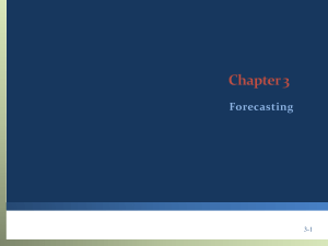 PPT Chap 3 Forecasting - operations planning