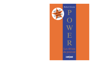 POWER - Les 48 lois de pouvoir - Robert Greene