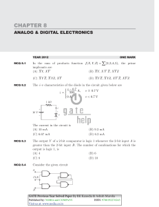 ANALOG and DIGITAL ELECTRONICS