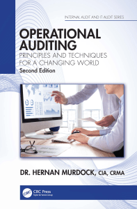 Operational Auditing (Internal Audit and IT Audit) 2nd Ed