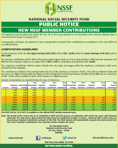 NSSF NEW RATES 2014-1