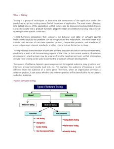 Testing document- ISTQB