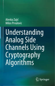 Understanding Analog Side Channels Using Cryptography Algorithms