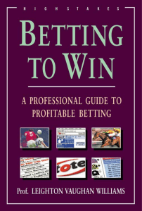 Betting to Win  A Professional Guide to Profitable Betting ( PDFDrive )