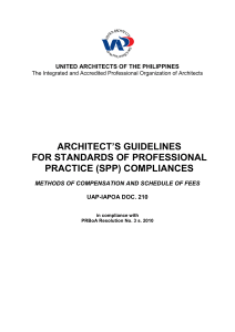 Architeccts Guidelines 