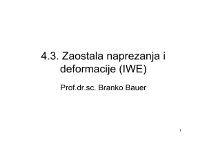 Semenski Zaostala naprezanja i deformacije EWE 2017