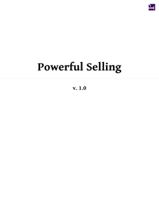 Powerful Selling author Various auhors 