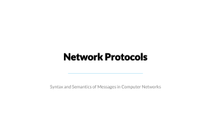 Network protocols