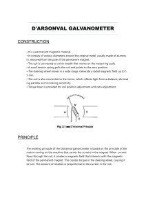 D'Arsonval Galvanometer: Construction & Principle