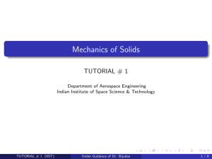 Mechanics of Solids Tutorial