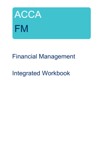 FM Integrated Workbook STUDENT 2023-24