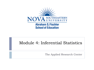 Module 4 Inferential Statistics