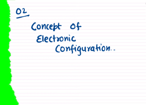 Electronic Configuration