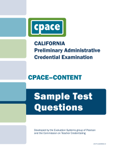CPACE Content Practice Test