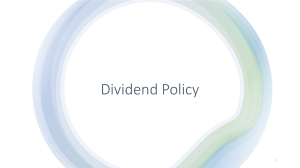 Instructor Presentation Dividend Policy Ex-ante