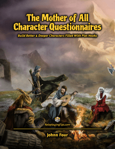 Character Questionnaire
