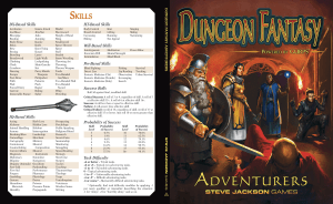 Dungeon Fantasy RPG - Adventurers
