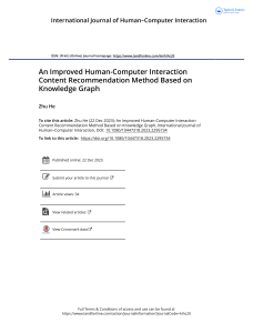 An Improved Human-Computer Interaction Content Recommendation Method Based on Knowledge Graph (1)