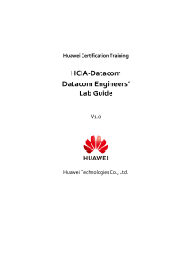 HCIA-Datacom V1.0 Lab Guide