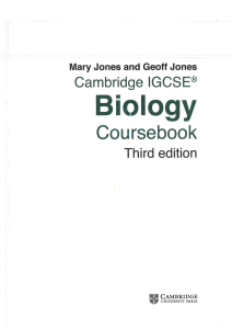 Cambridge IGCSE Biology(2)