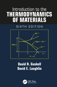 Introduction to the Thermodynamics of Materials-6th edition-Gaskell