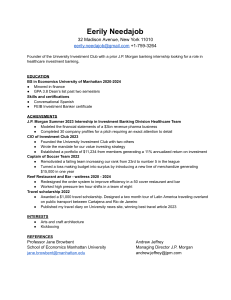 Good resume - Google Docs