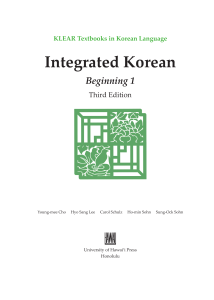 pdfcoffee.com-sample-integrated-korean-beginning-1-third-edition