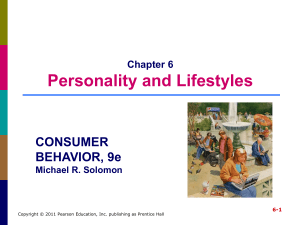 Personality and Lifestyles Values