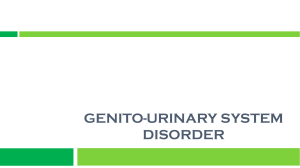 Genito urinary system disorder