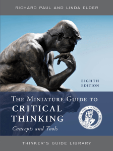 The Miniature Guide to Critical Thinking Concep... 