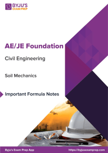 soil mechanics formula notes 63