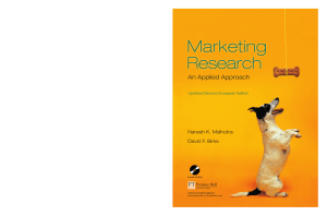 An Applied Approach Marketing Research A