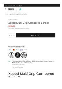 Cambered Barbell