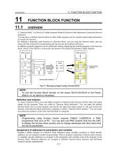 FANUC Ladder III Function Block Manual
