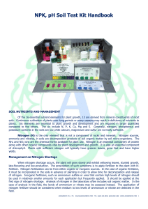 NPK, pH Soil Test Kit Handbook