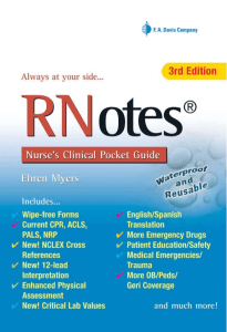 Myers Ehren - Rnotes  Nurse's Clinical Pocket Guide, Third Edition (2010)