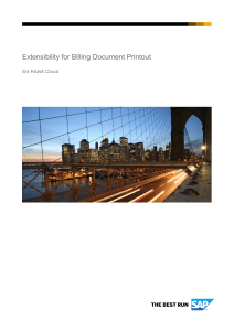 Extensibility Billing Document Output