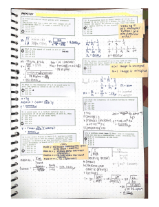 Physics Notes 1