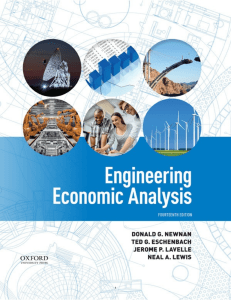 Donald G. Newnan - Engineering Economic Analysis, 14th Edition