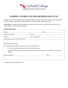 Nursing Remediation Plan