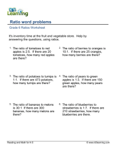 Ratio word problems 1