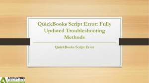 A complete guide to eliminate QuickBooks Script Error