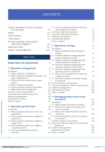 Operations Management ---- (Contents)
